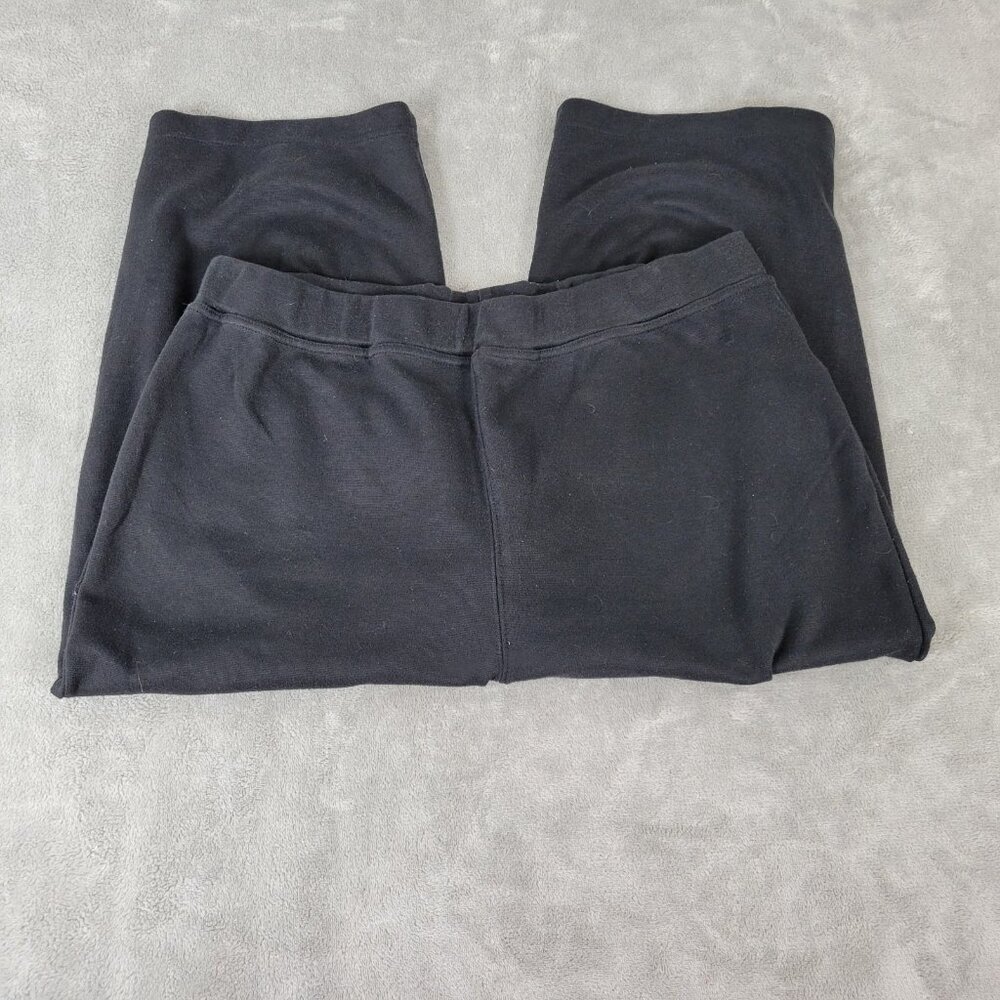Woman Within 16W Plus Size Capri Pants Black Stretch Casual Cropped BLA59E